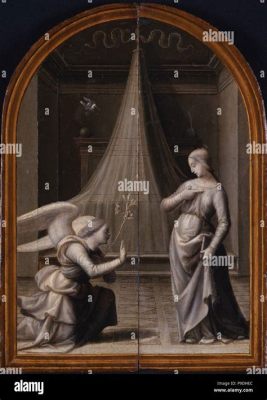  The Annunciation Triptych -  A Radiant Vision of Faith Adorned With Exquisite Gold Detailing!